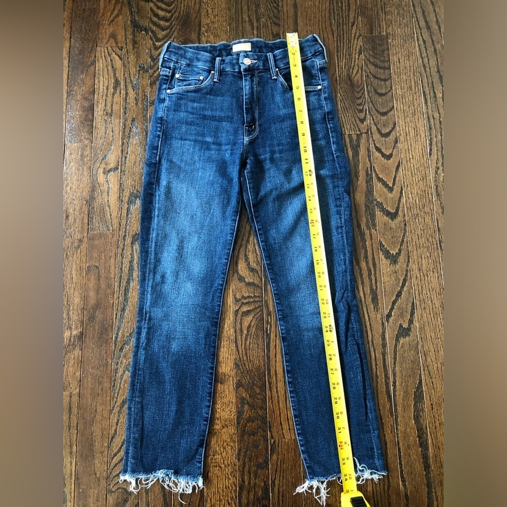 MOTHER Women’s 26 Looker Ankle Fray High-Rise Skinny Jeans - Girl Crush - EUC! - Picture 8 of 15
